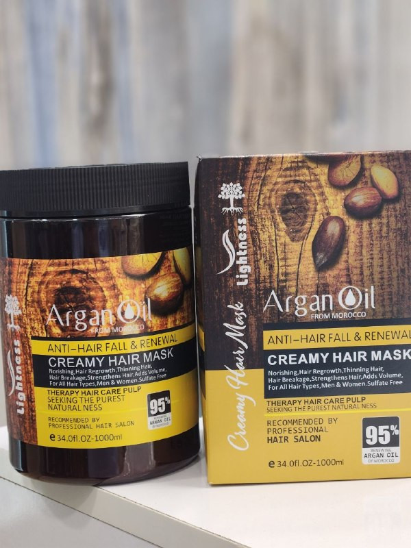 ماسک مو لایتنس حاوی روغن آرگان