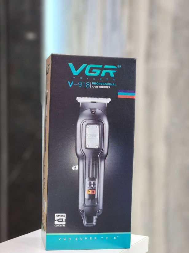 ماشین اصلاح موی سر و صورت شارژی وی جی ار مدل V-918